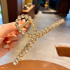 Hairgrip from pearl, metal shark, crab pin, hairpins, hair accessory, simple and elegant design