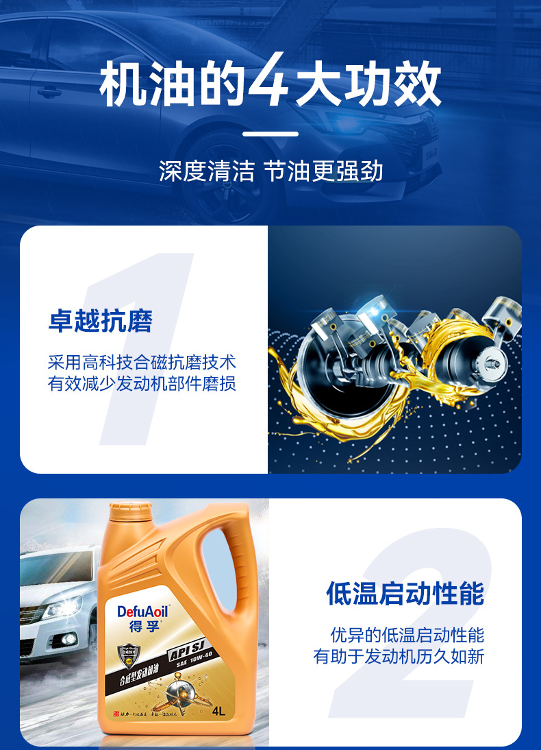 Genuine Car Engine Oil Fully Synthetic 10W40 Van Car Engine Lubricant Gasoline Engine Oil Sj Wholesale