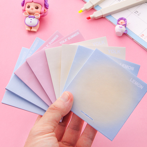 Little Red Book List Summer Halo Gradient Color Note Paper Post-it Notes Handbook Stickers Small Book Note Stickers