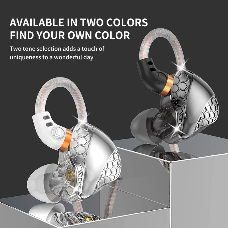 Export Heavy Bass Over-Ear Wired Headphones Metal Noise Cancelling In-Ear Sports Music Ear Hook Style_voghion.com