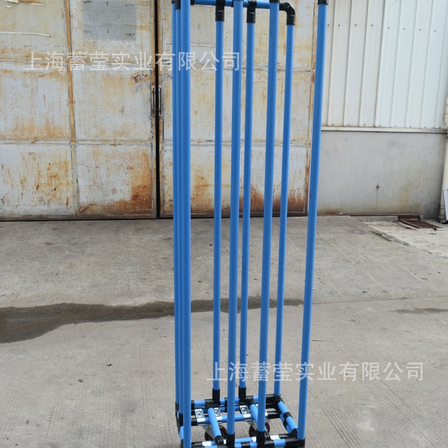 厂家供应彩色线棒手推车  精益管手推车  覆塑管手推车