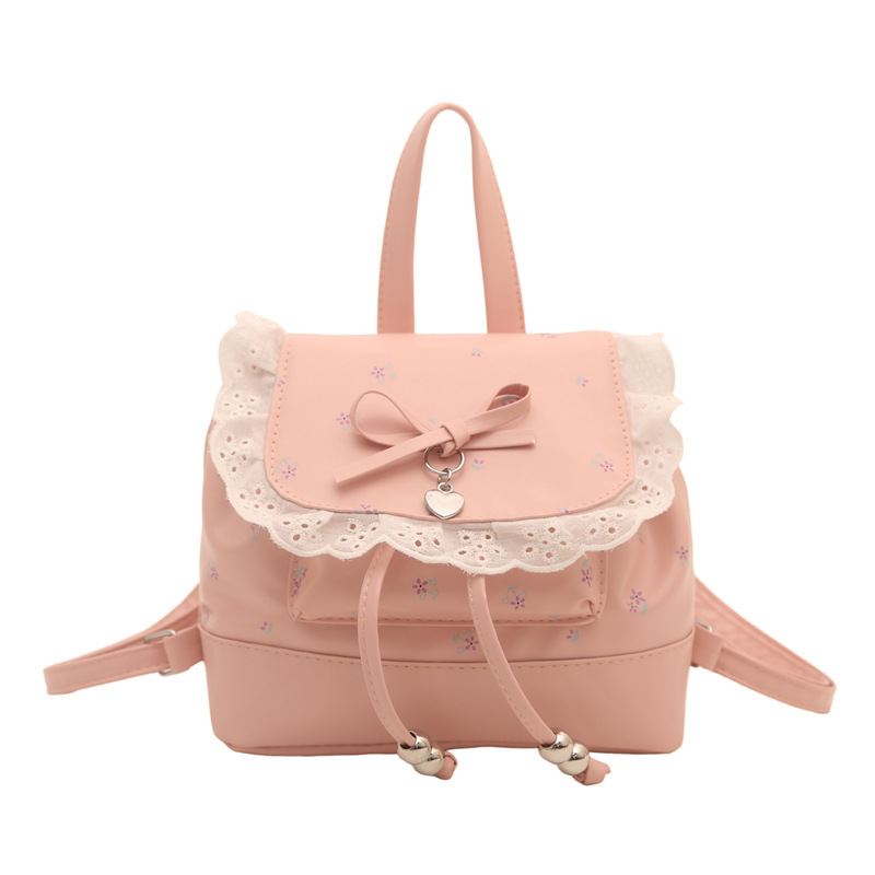 Mochila de flores para mujeres 2026 nueva moda alta sensación de mochila de estilo universitario ultra caliente de moda versátil mochila de viaje