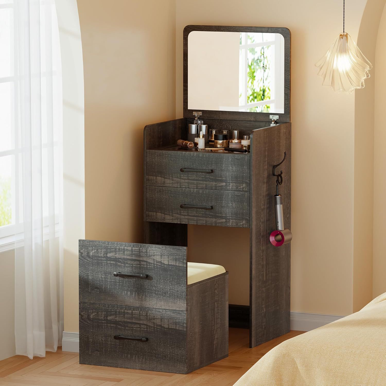 소박한 검은 참나무