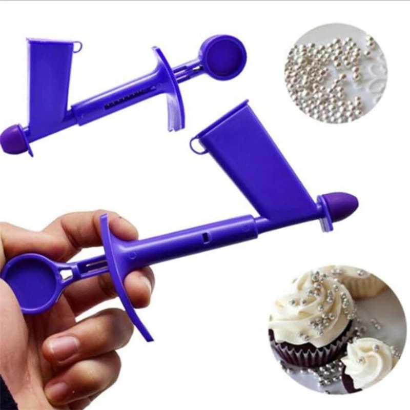 Candy Bead Dipping Gun Cake Pearl Applying Tool Home Cake Decorating Baking Accessory Round Candy Bead Positioner
