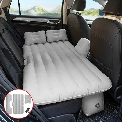 Car Interior Supplies Folding Bed Vehicle-mounted inflatable bed - split-straight-gray-long-pier