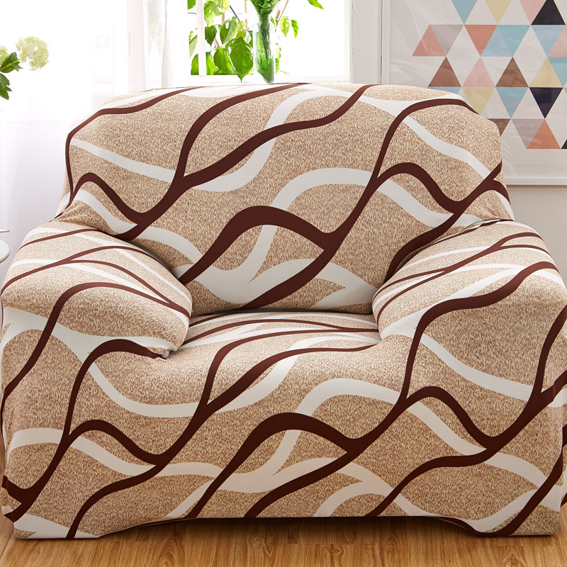 Elastic All-Inclusive Sofa Cover Old-Fashioned Leather Sofa Cover Full Cover Non-Slip Pastoral Fabric Four Seasons Single Three Person