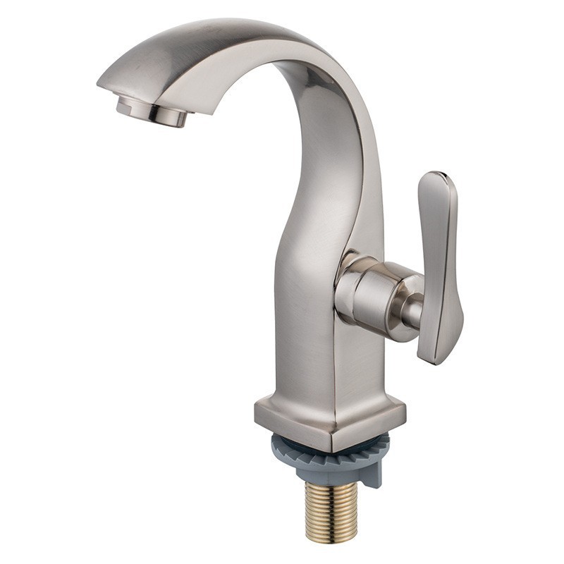 lavabo único grifo de agua fría cuatro cuadrados Yue Bay lavabo