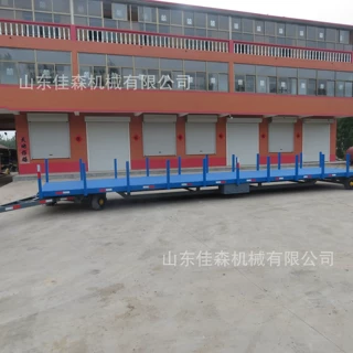 定制厂区运输重型牵引平板车 仓库搬运物流叉车牵引平板运输车