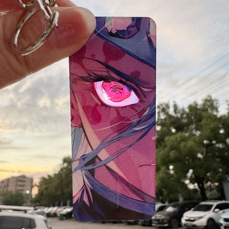 亚克力发光眼睛条钥匙扣挂件 卡通动漫周边漫展礼品钥匙扣定制|undefined