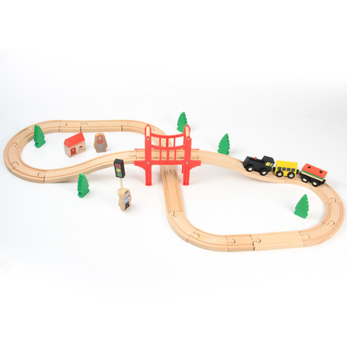 Thomas Oak Railway Model Train Set Wooden Toy Train Wooden Bulk Electric Building Blocks