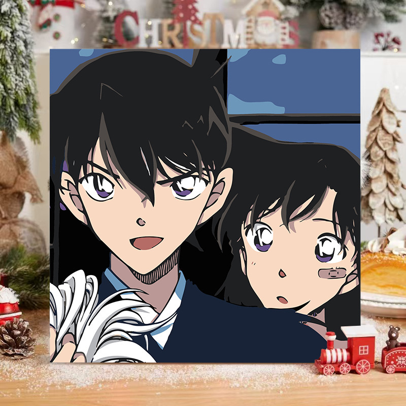 コナンデジタル油絵DIY手塗り怪盗キッドアニメアクリルメーカー卸売装飾画|undefined
