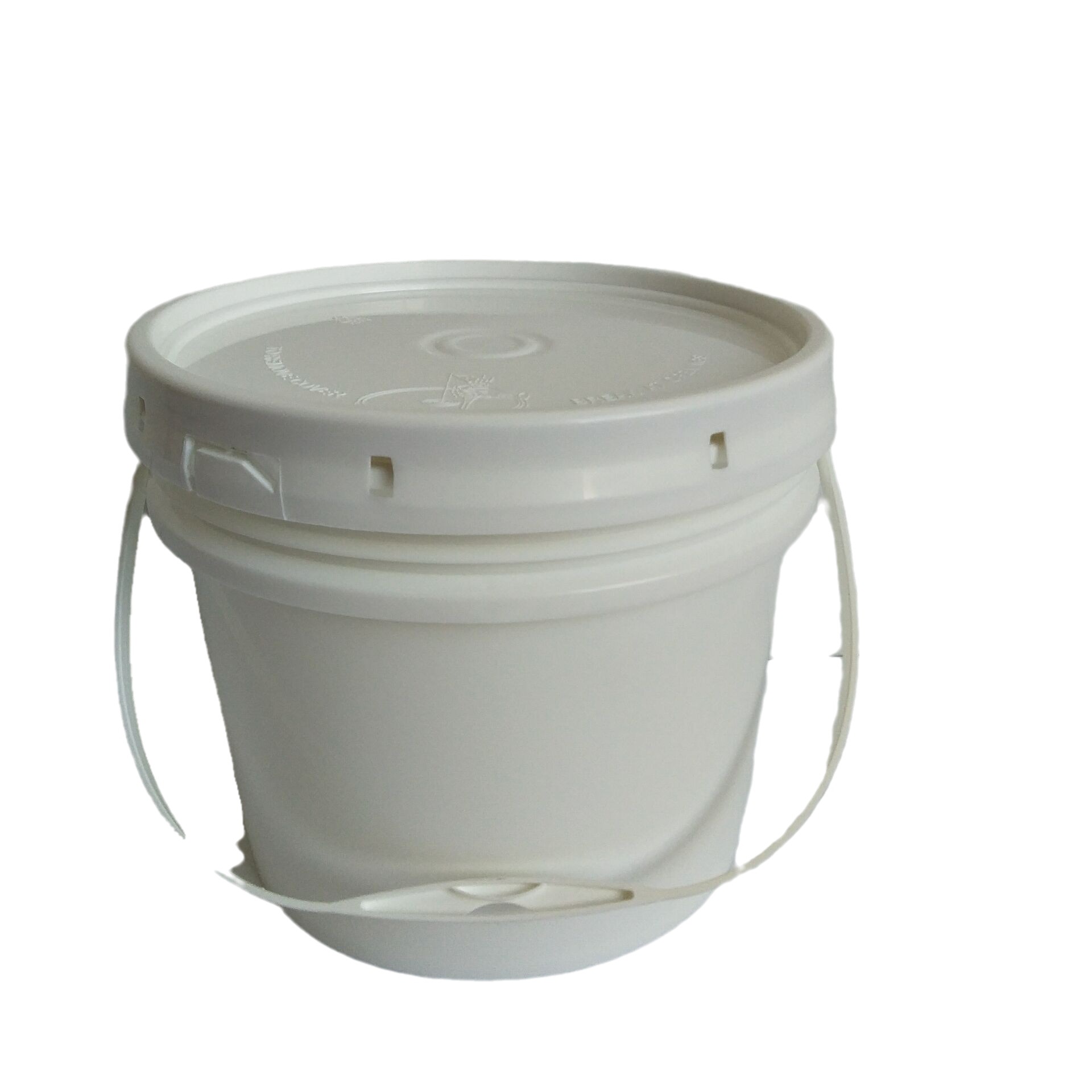 厂家直供4KG美式塑料桶圆形密封塑料桶塑料提手