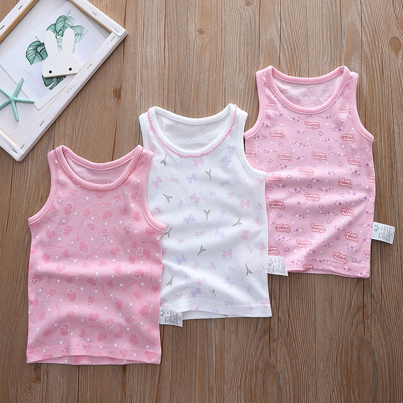Japanese summer quality children's base tank top to go out