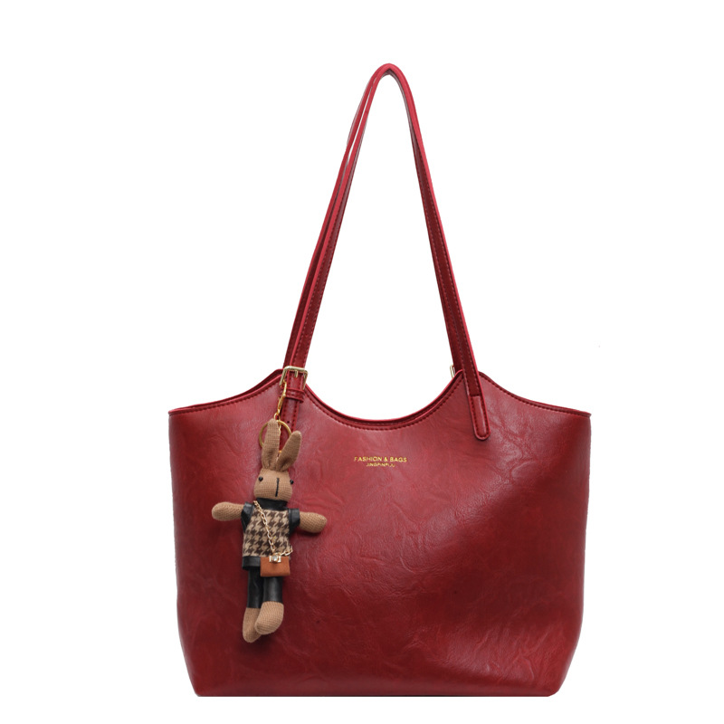 Bolsa de mano transfronteriza simple para mujeres 2025, otoño y invierno nuevo bolso de mano retro de gran capacidad para viajar bolso de hombro axilar image 7