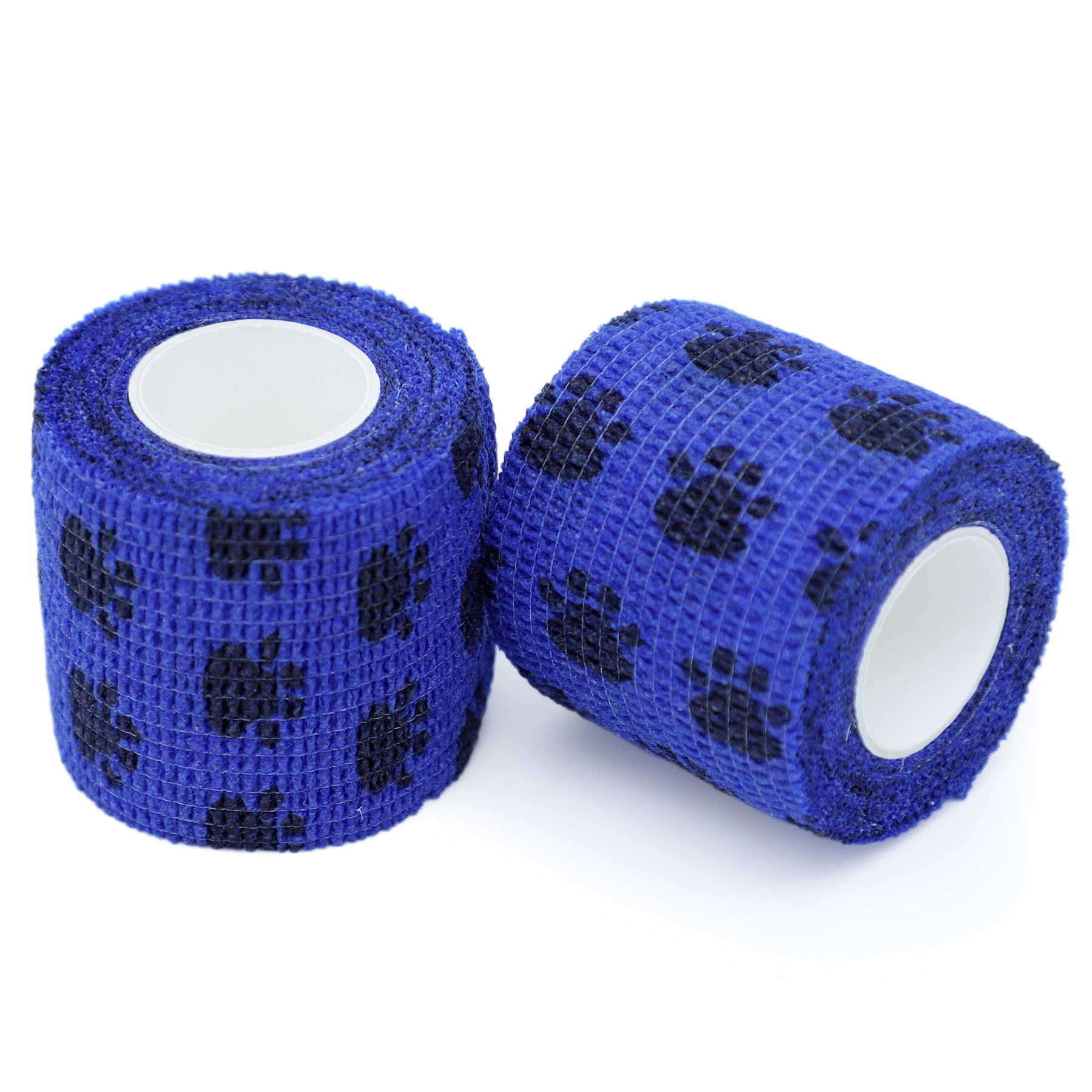 Huellas de calabaza negra azul oscuro