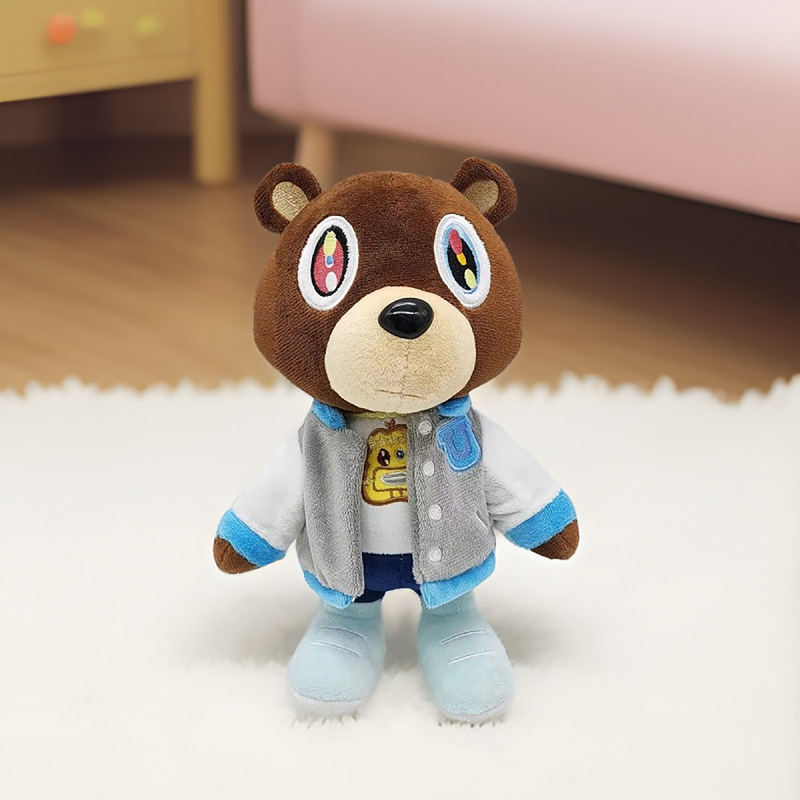 カニエ・テディベアぬいぐるみ同型Kanyeteddybear人形布製おもちゃ超柔らか短毛ぬいぐるみ|undefined