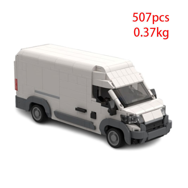 Cross-border Hot Selling in stock MOC-175908 Small Particles Assembled Building Blocks Toys Educational Small Truck RV Model
