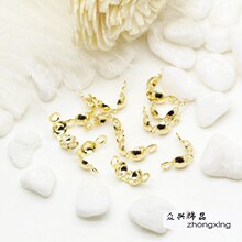 14K����ɫ���۶��п��p���p߅����βؐ����diy�����������