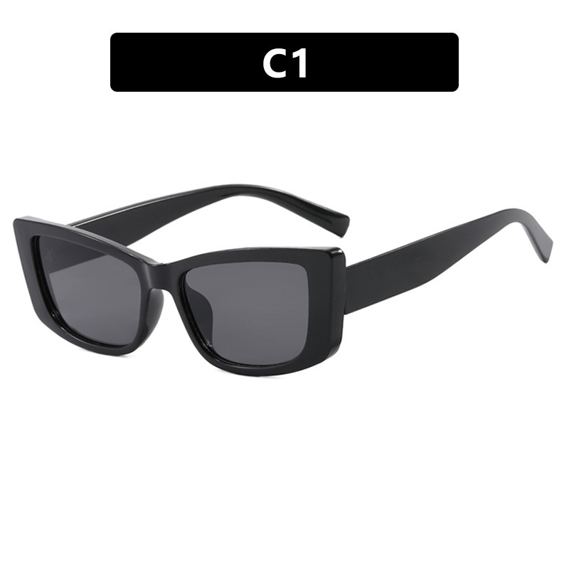 Nuevas gafas de sol de ojo de gato de marco pequeño retro con bisagra de metal para hombres y mujeres, gafas de sol de sombra callejera de alta gama Sunglass