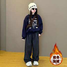 卫衣女童加绒加厚儿童卡通春秋冬季2026新款上衣中大童女孩洋气潮