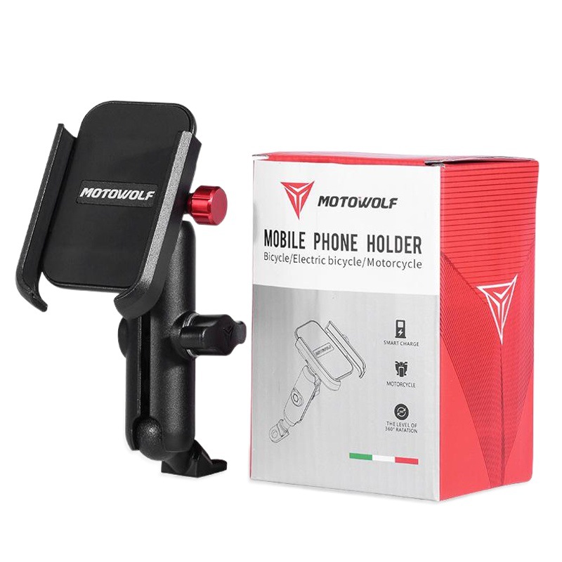 Soporte para teléfono móvil de aleación de aluminio para motocicleta coche eléctrico Soporte para teléfono móvil de carga USB Soporte para teléfono móvil de navegación USB para llevar