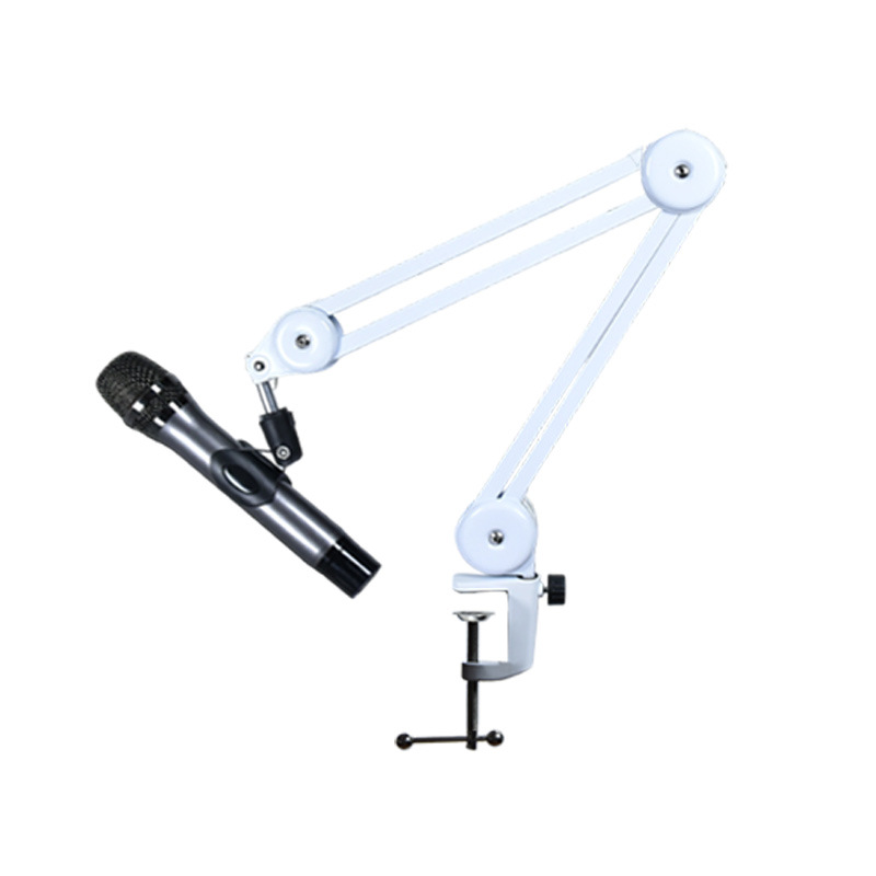 Soporte en voladizo de micrófono Soporte en voladizo de micrófono en vivo de escritorio universal sin resorte Soporte de metal retráctil plegable