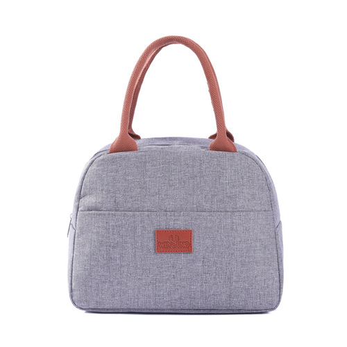 Cross-border new aluminum foil insulation bag wholesale lunch box bag portable lunch bag Oxford cloth printed lunch bag waterproof