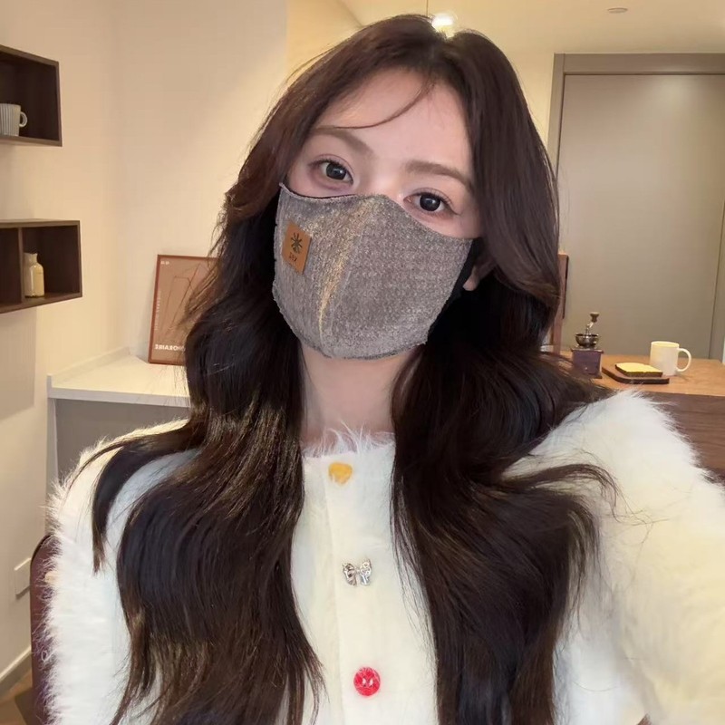 小狮子秋冬季保暖口罩加绒可爱透气女高颜值防风防寒护脸护眼角版|undefined