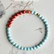 Turquoise Bracelet Cinnabar Pure Natural Jade Beads New Chinese Style National Style Good Luck Bracelet Koi Transfer Beads Jinle