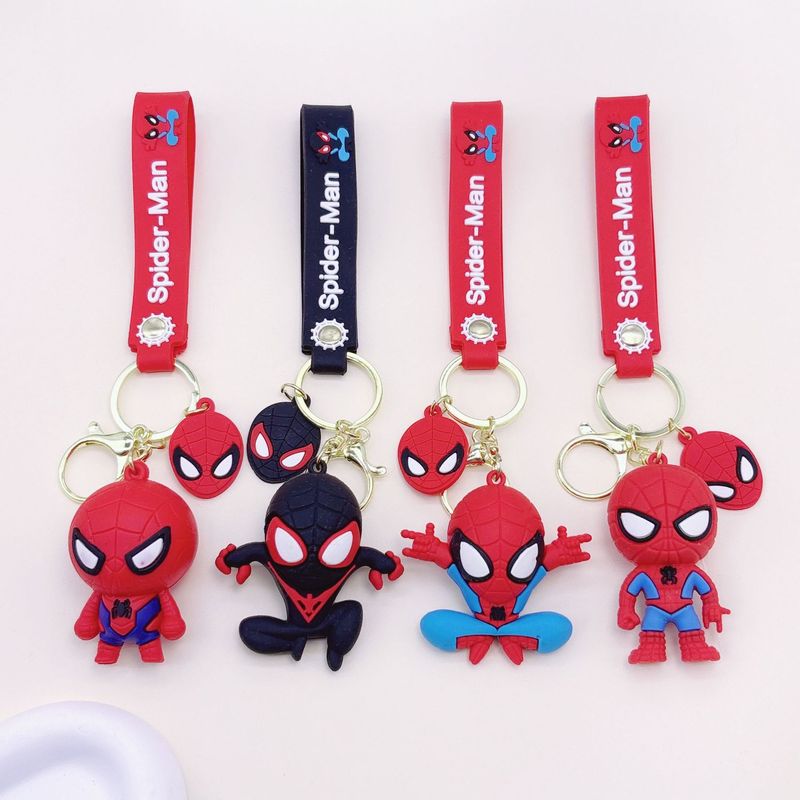 新しいスパイダーマン PVC キーホルダーペンダント学生装飾ギフトカップル装飾品子供の日の小さなギフト卸売|undefined