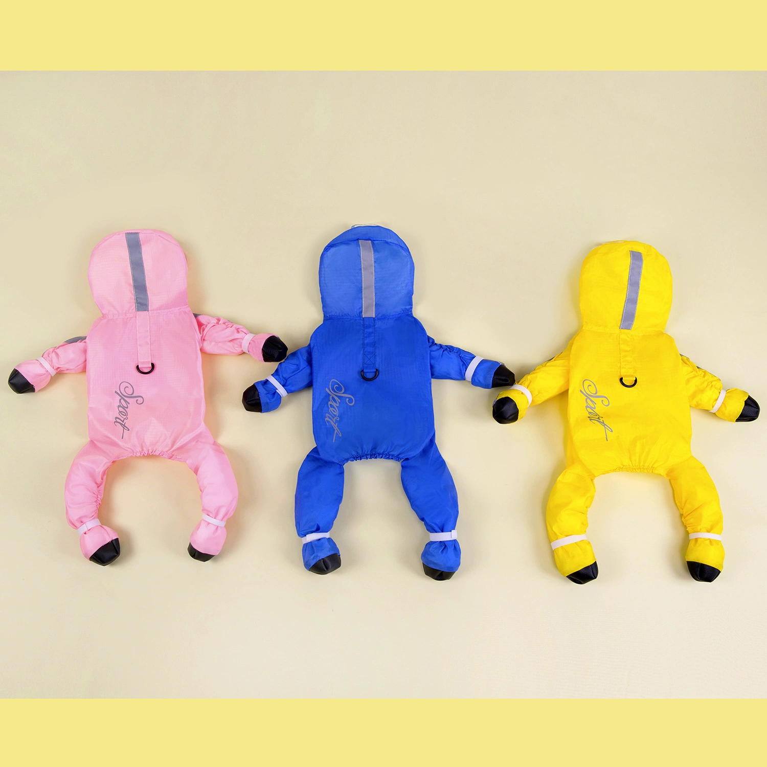 Может буксировать щенков четырехногий дождевик водонепроницаемый все включено и с ногой маленькая собака лучше, чем медведь Тедди питомец дождливая одежда