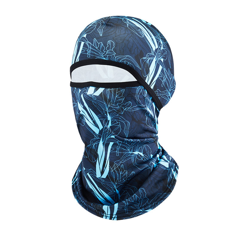 Nueva cubierta de cabeza de verano seda de hielo protector solar máscara de ciclismo UV fría secada rápida cubierta de cabeza de pesca transpirable al aire libre