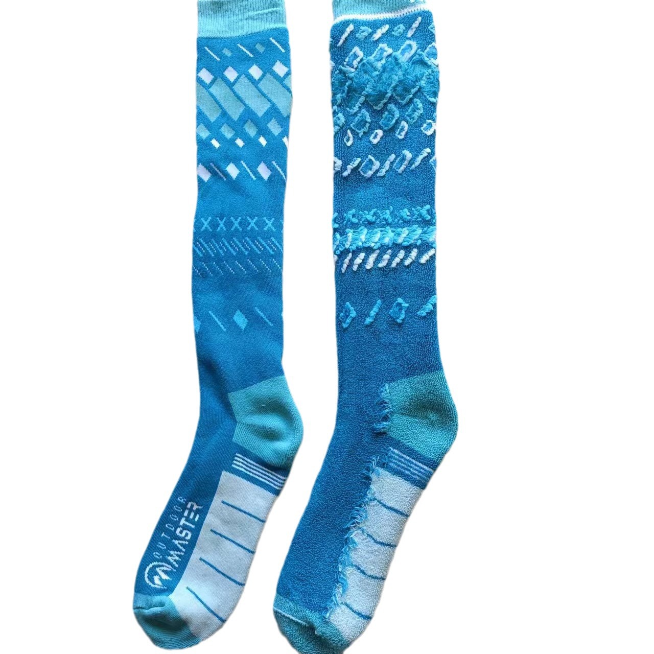 Ski-Outdoor-Sportarten, déck Wandersocken, Handdicher fir Männer a Fraen, Ënnerdeel, laang Schlauch, Schweessabsorptioun, Wärmehaltung_voghion.com