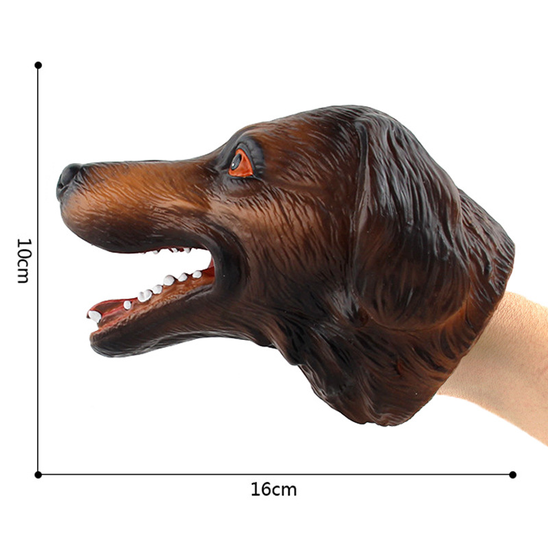 Guantes de títeres de mano de dinosaurio, goma blanda, tiranosaurio, triceratops, simulación de tiburón, modelo animal, puesto, brazo de tiburón, juguete transfronterizo