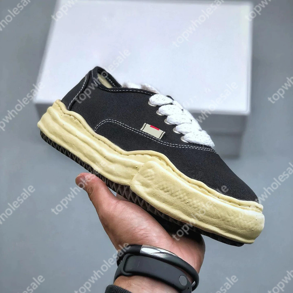 Maison Mihara Yasuhiro men's and women's lace up red thick