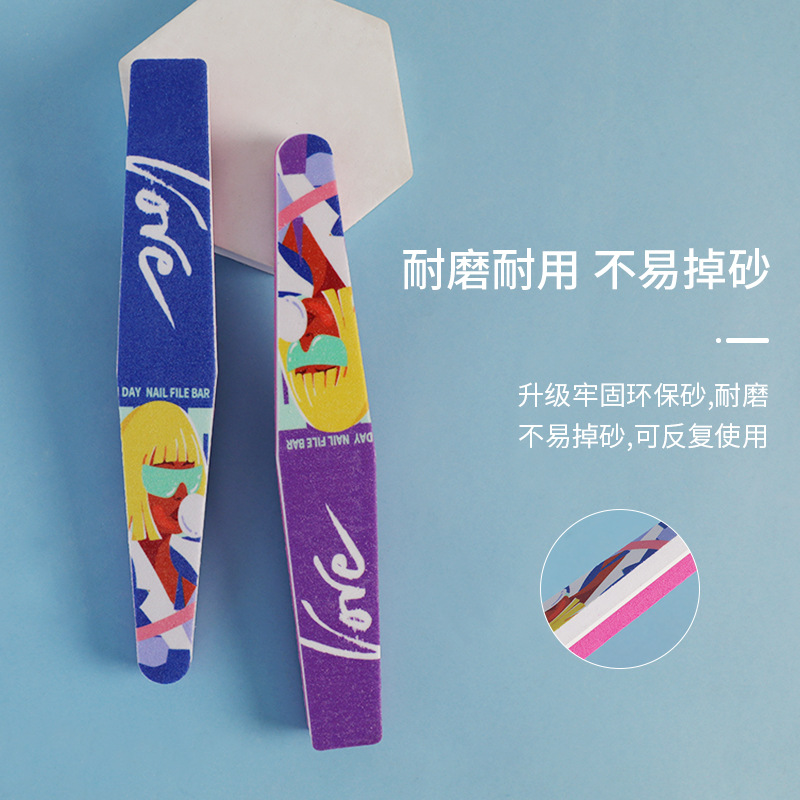 Double-sided sponge polishing cloth for manicure for nails