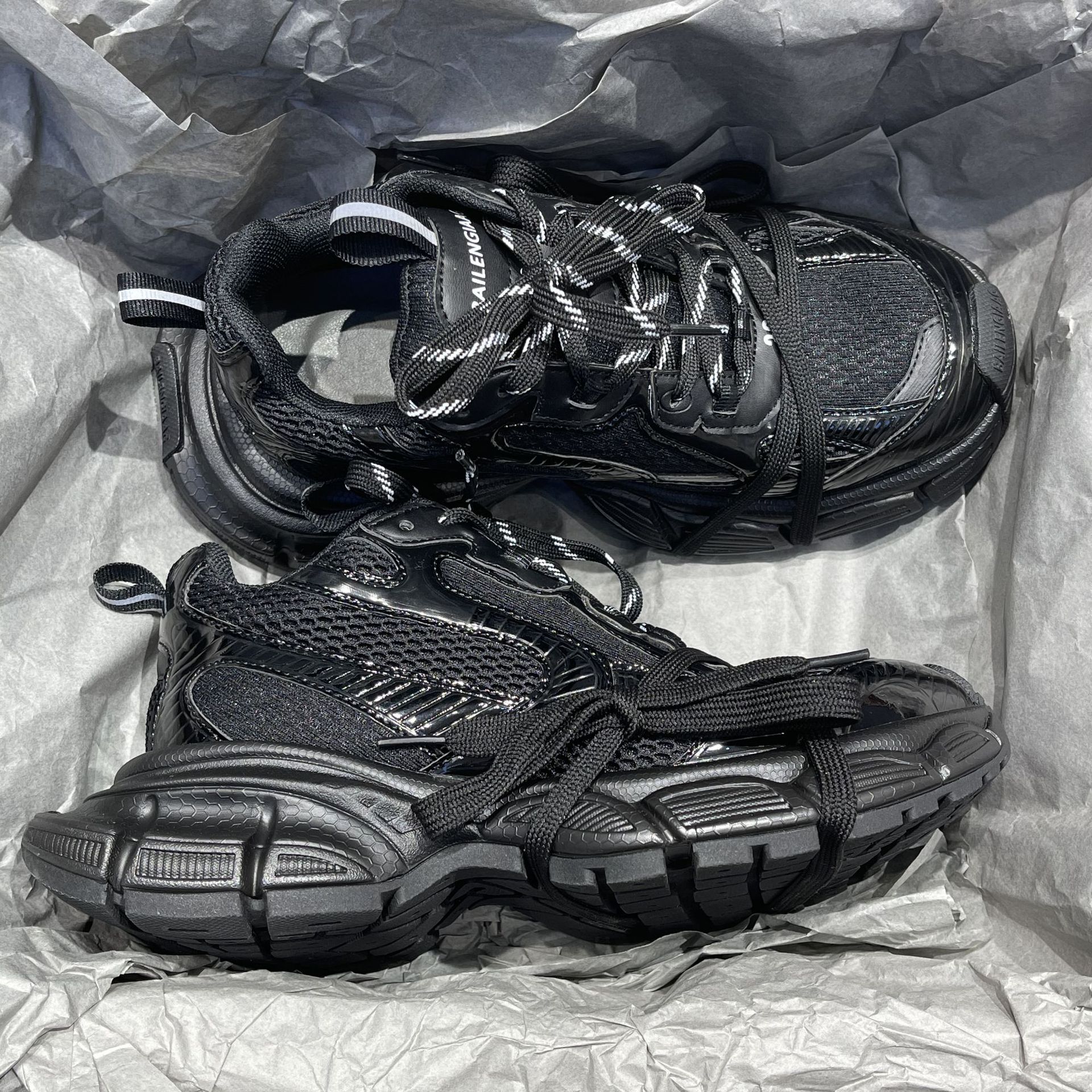 2023 New Parisian Daddy Shoes, Taller, Platform Sneakers, Casual, Distressed, retro, couples, men's and women's shoes_voghion.com