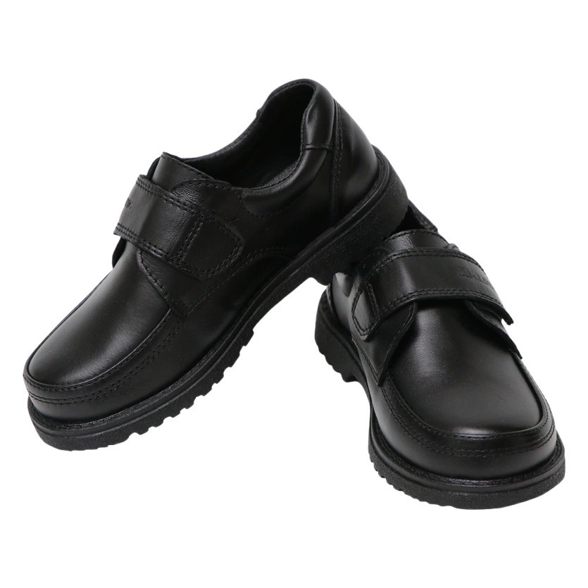 Детские кожаные туфли для мальчиков, оптом от производителя, различные размеры, натуральная кожа, на липучке, школьный стиль, туфли для торжественных случаев.