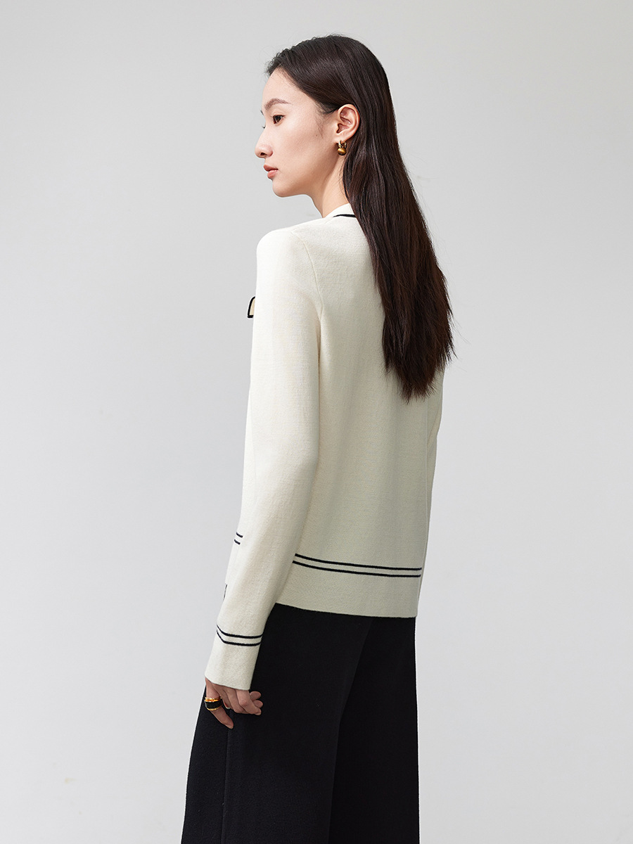 Woolen retro cardigan