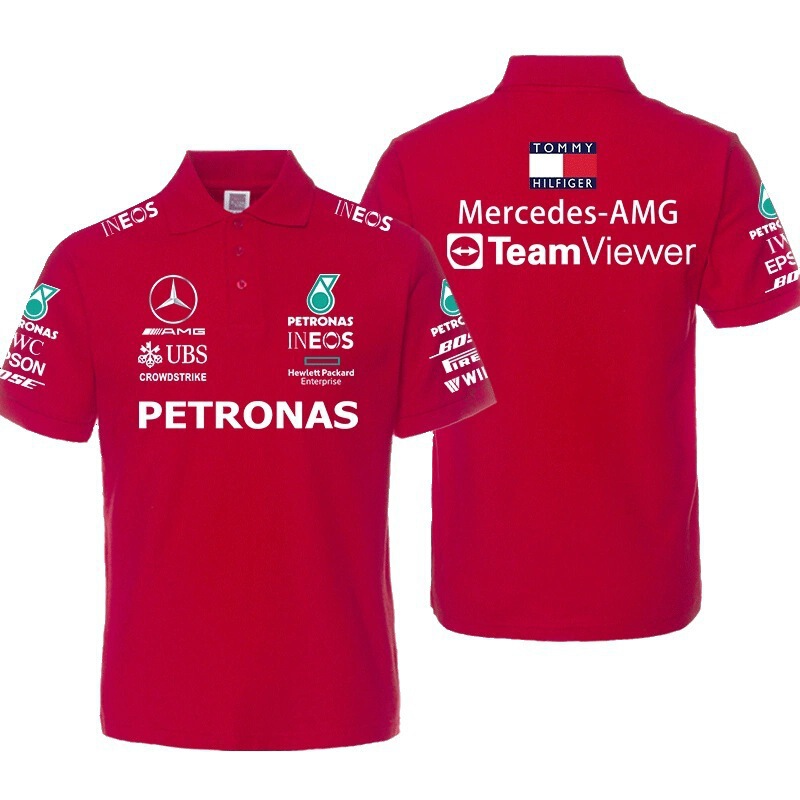 2026 New F1 Team Uniform Polo Shirt Summer Mercedes-Benz Cycling Polo Shirt Short-Sleeved Lapel Quick-Drying Shirt for Men 2026 New F1 Team Uniform Polo Shirt Summer Mercedes-Benz Cycling Polo Shirt Short-Sleeved Lapel Quick-Drying Shirt for Men