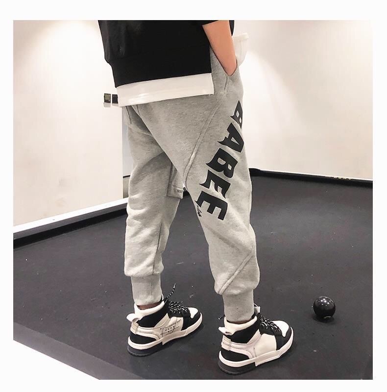 Jogger Pants Pants Type Kids(7-16Years) Age Group Simple Style Letter Polyester Boys Pants
