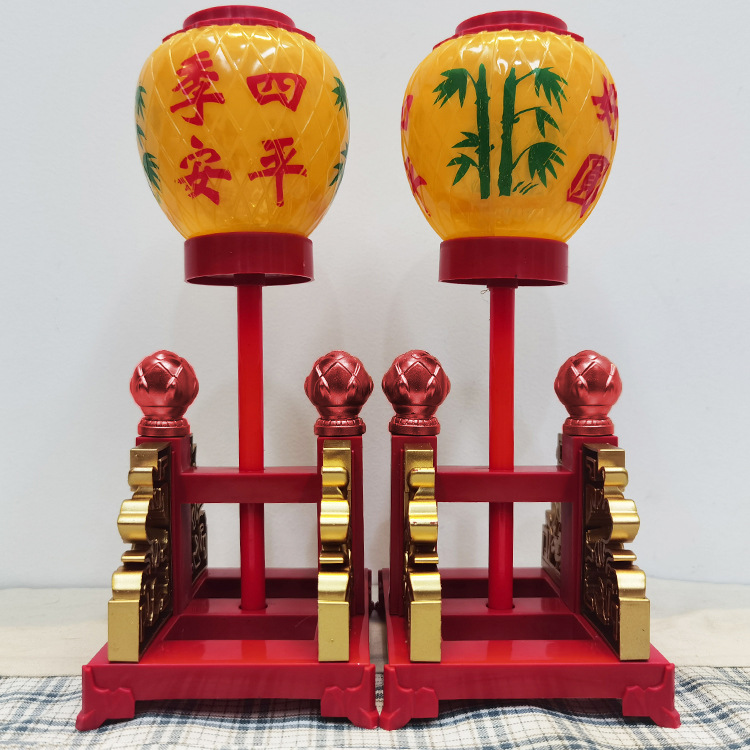 中秋節拜月娘蠟燭 中式潮汕傳統燈籠潮州竹編創意擺件迷妳蠟燭