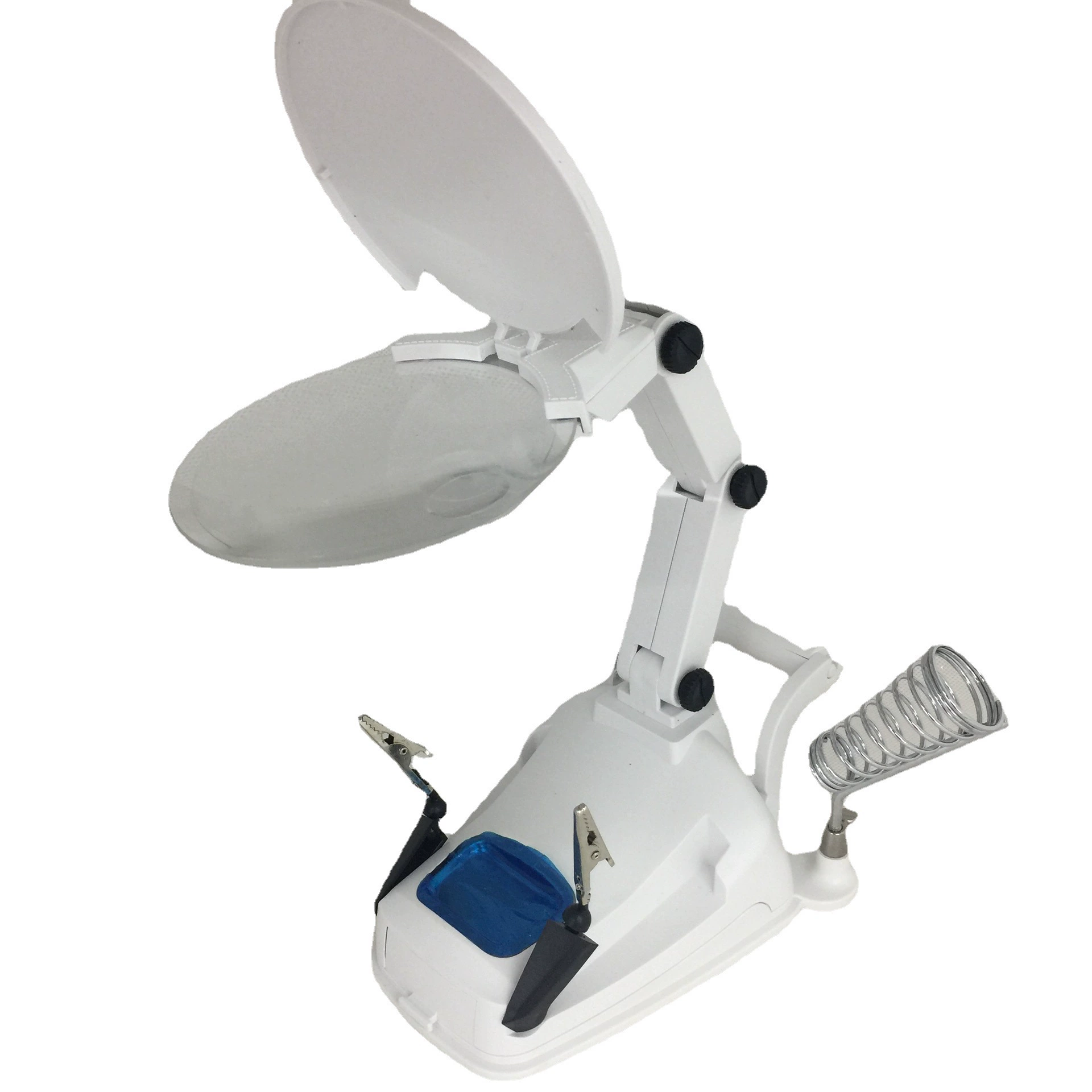 Заводской новый со светодиодной подсветкой Верстак настольное увеличительное стекло HD детский пластиковый кронштейн силовая Сварка оптом