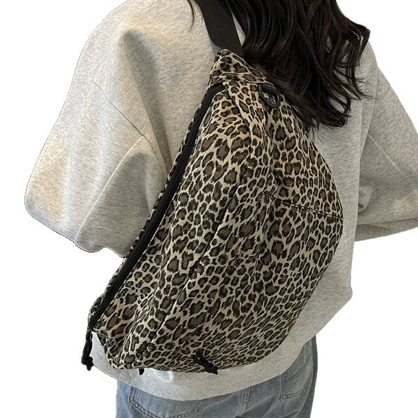 Capacious shoulder bag, chest bag for leisure