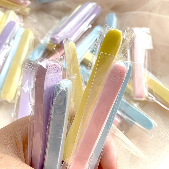 Factory custom face wash puff compression face wash sponge strip face wash puff disposable face wash cotton wipe face makeup remover cleaning