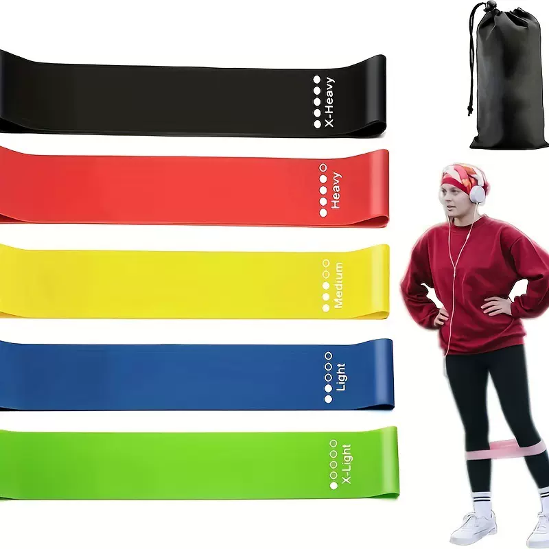 TPE瑜伽弹力带健身阻力带翘臀美臀带 瑜伽用品厂家批发弹力运动带