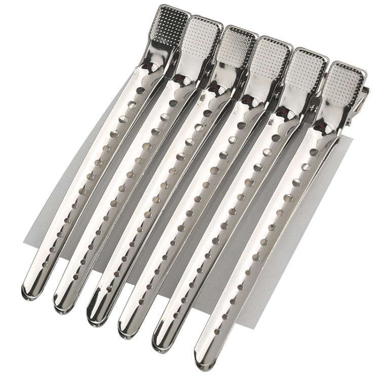 Professional hair salon photo studio makeup artist modeling large hairdressing duck bill clip hand push corrugated clip partition hairpin positioning clip Professional hair salon photo studio makeup artist modeling large hairdressing duck bill clip hand push corrugated clip partition hairpin positioning clip