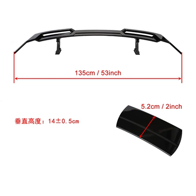 wind wing ABS carbon pattern | Fixed wind wing