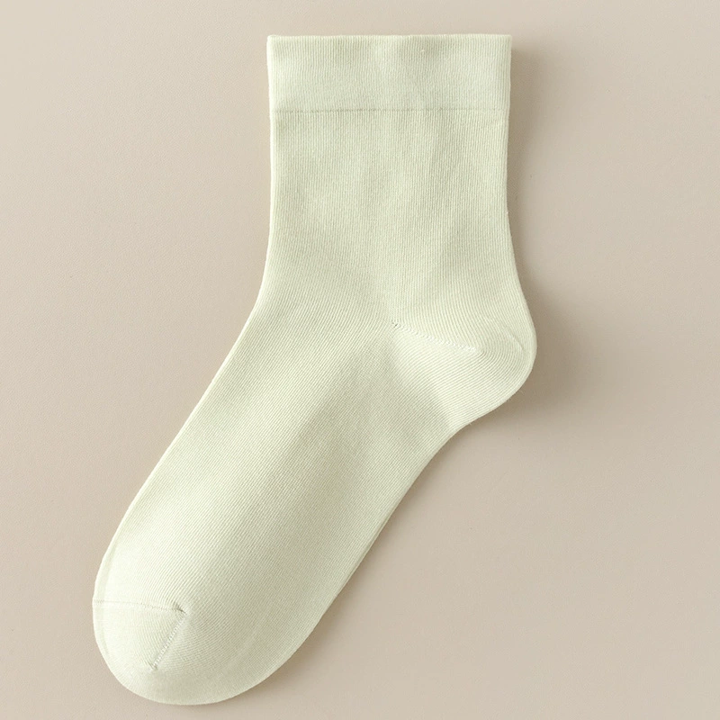 Knee socks (Tide) mid-length cotton for pregnant women, thin breathable loose fit