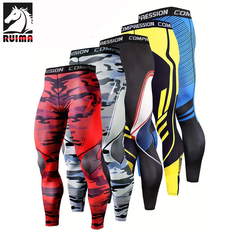 Sports Tights for Men, High Elasticity, Quick-Drying, Breathable Running Fitness Pants, Basketball and Football Training Running Compression Pants for Men Sports Tights for Men, High Elasticity, Quick-Drying, Breathable Running Fitness Pants, Basketball and Football Training Running Compression Pants for Men